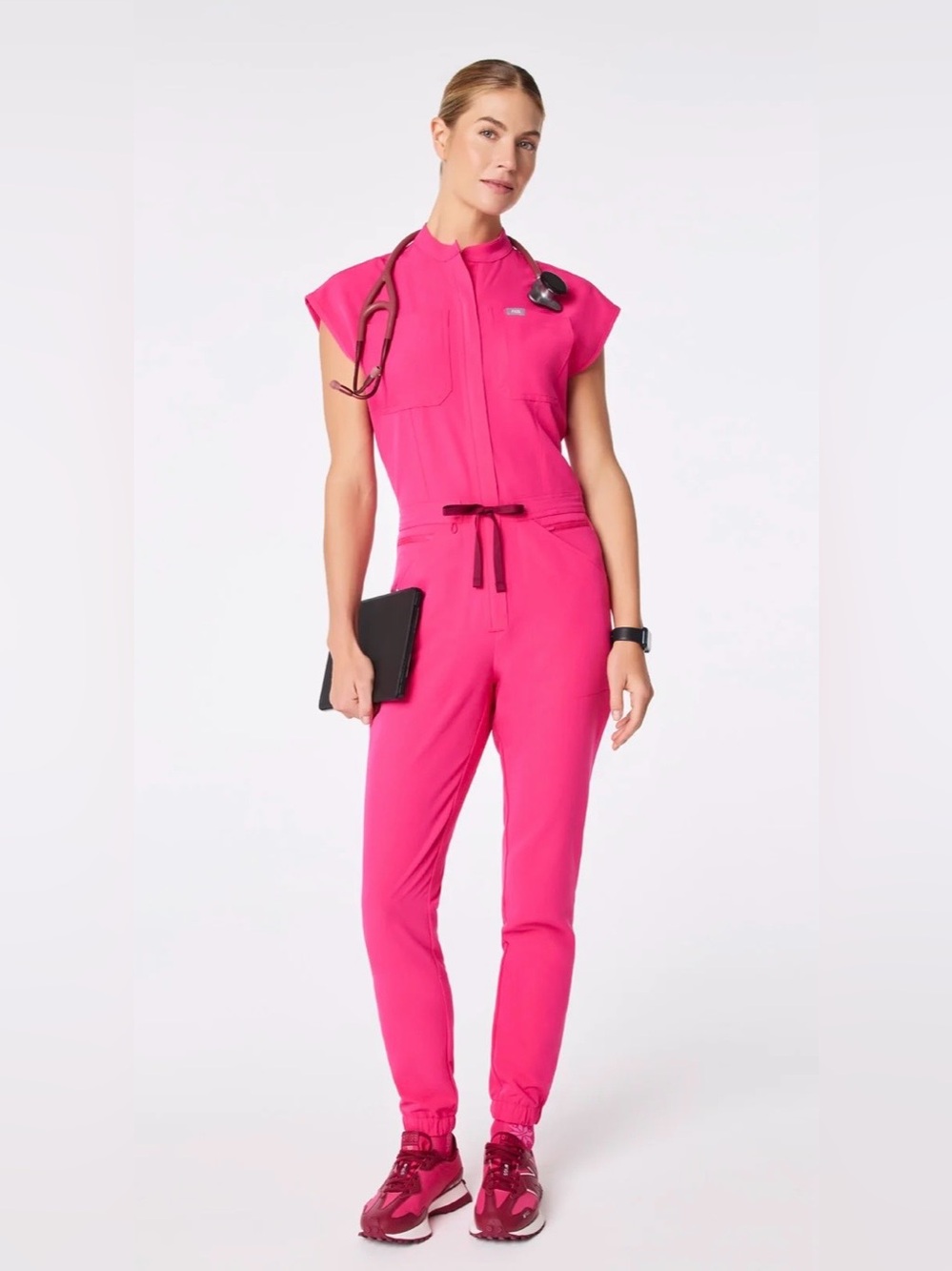Figs F***ing Pink Rafaela Jumpsuit